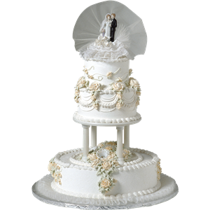 Wedding cake PNG-19427